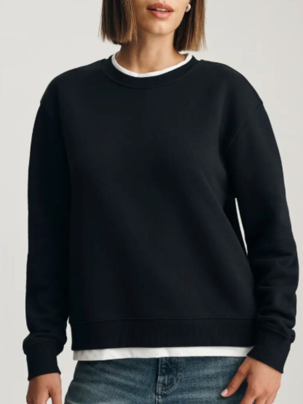 Mavi Contrast Trim Cotton Sweatshirt -NWOT